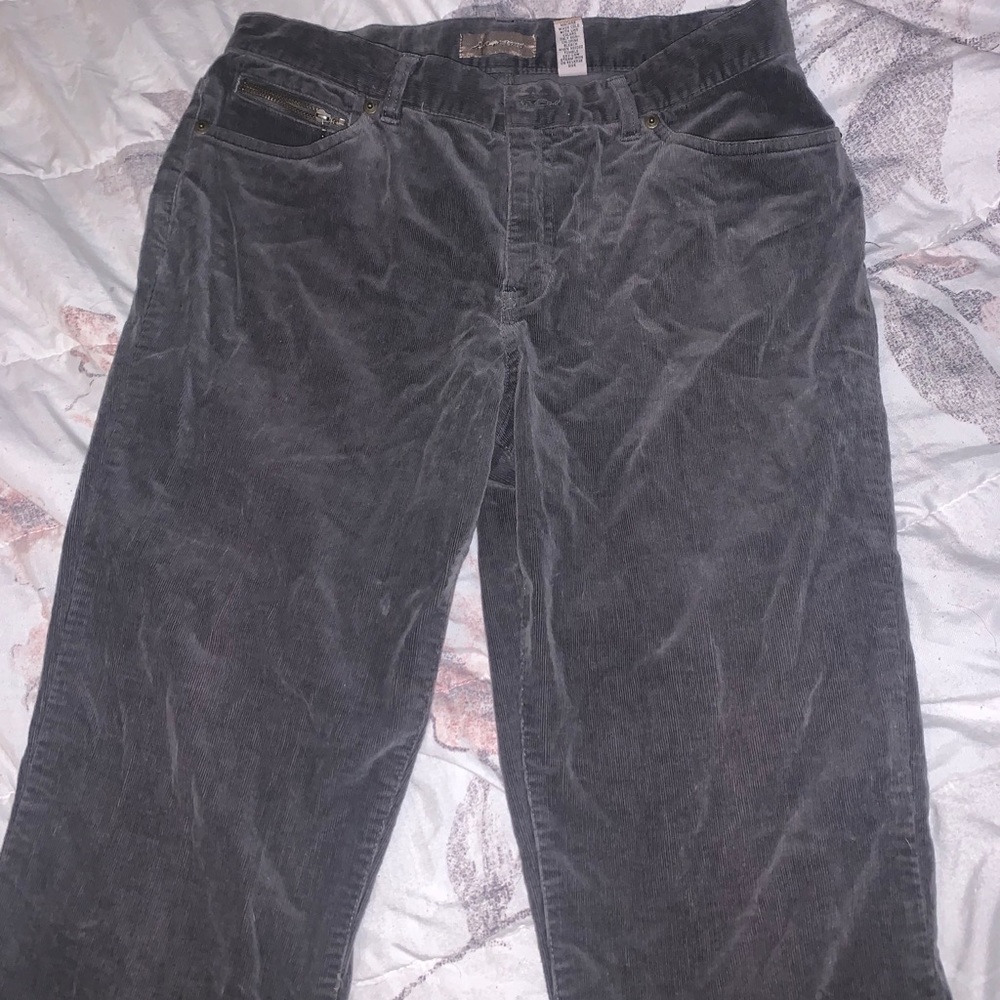 thrifted wide leg corduroy jeans
